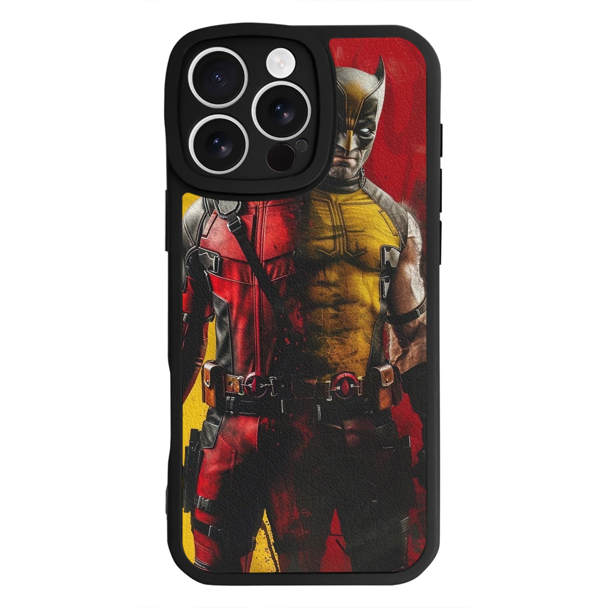 （画像用） Deadpool デッドプール 【iPhone 16シリーズ対応】シリコンスマホケース（レザー調） 材質：シリコン